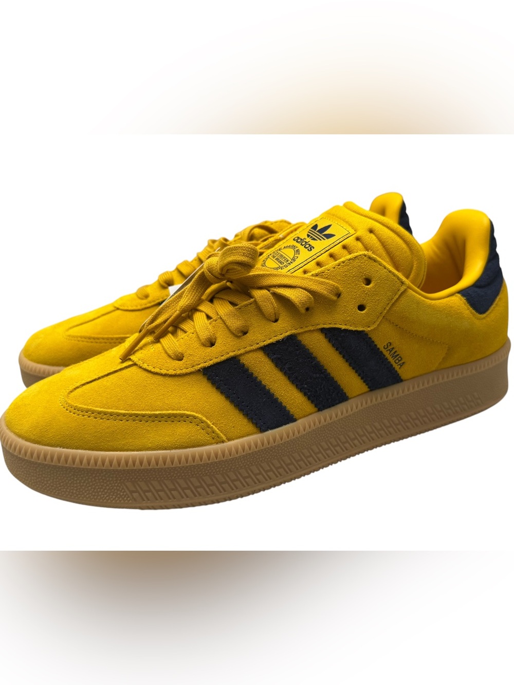 Adidas Samba XLG Foot Locker Exclusive Bold Gold Night Indigo Mens 13 JP7781 NEW